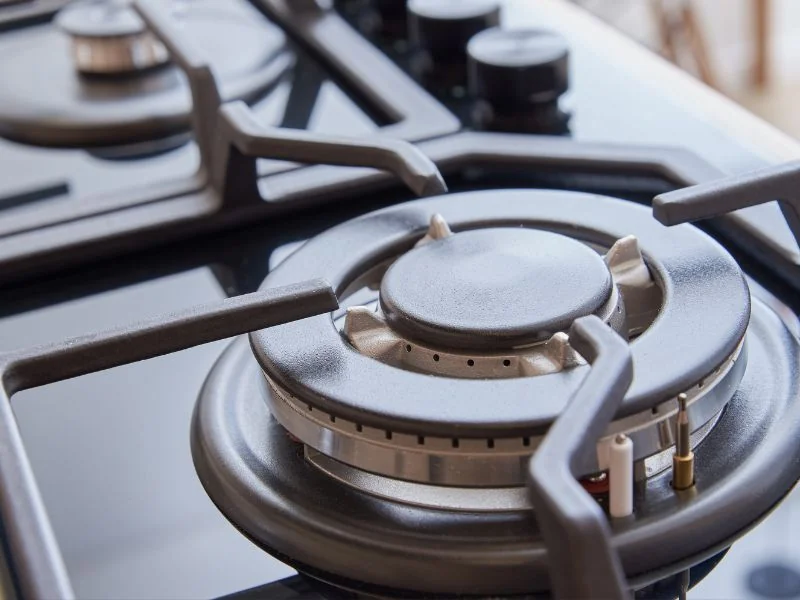 Professionally cleaned hob and extractor